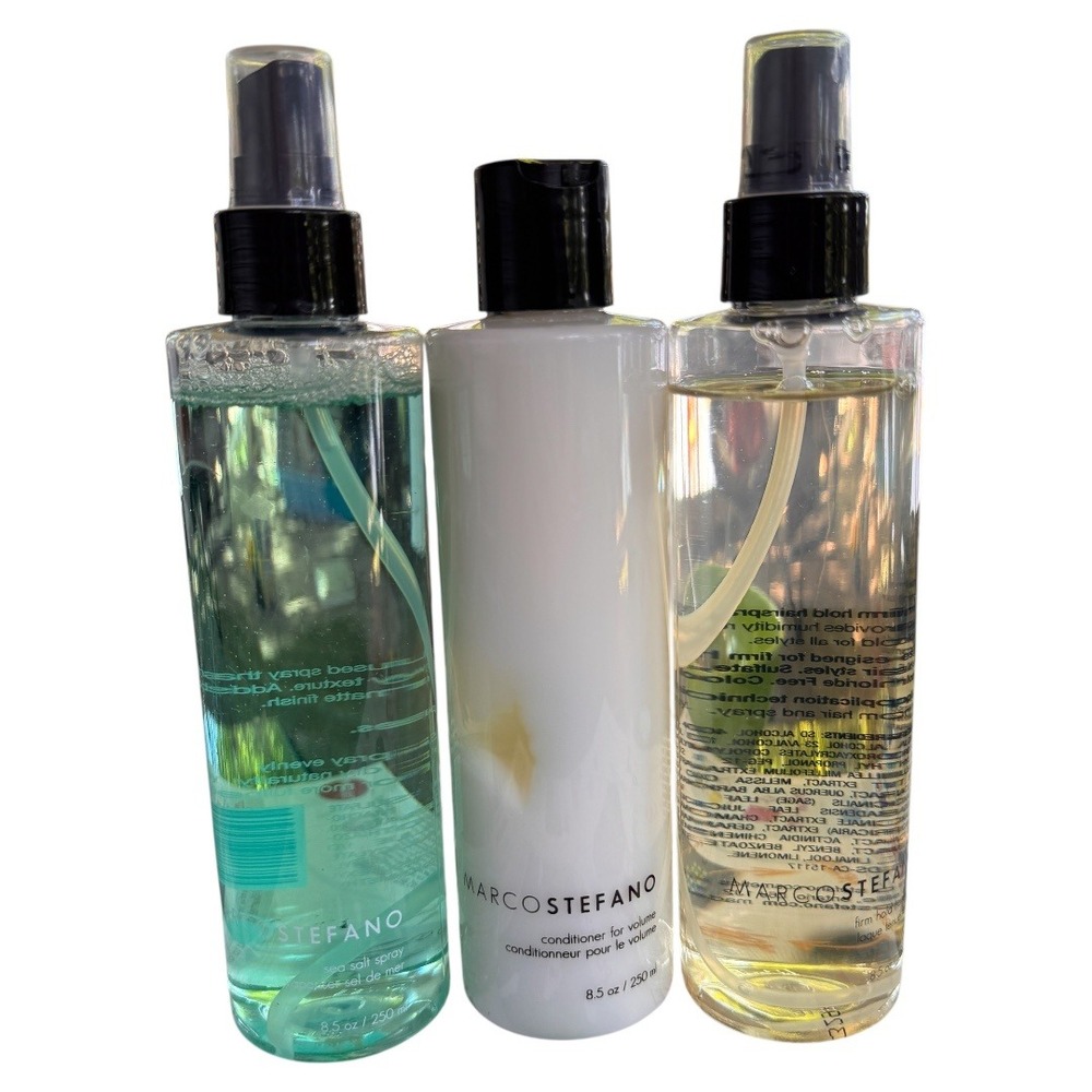 Marco Stefano Hair‎ Bundle: Conditioner, Firm Hold Hairspray, Sea Salt Spray